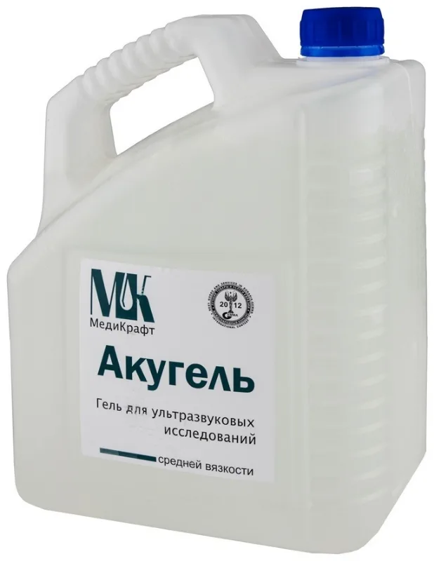 Гель для УЗИ "Акугель" средней вязкости 5 кг.